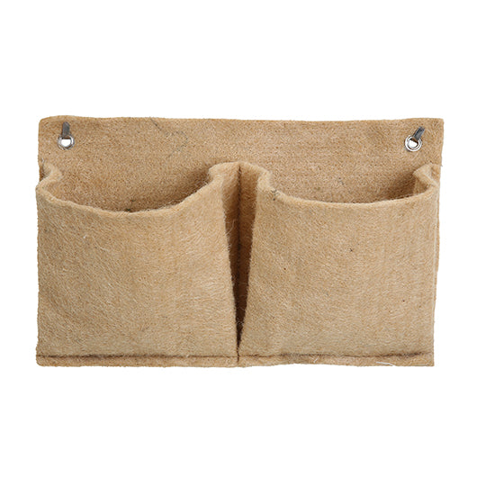 Peachbush - 2 Pocket Jute Wall Planters (Horizontal)