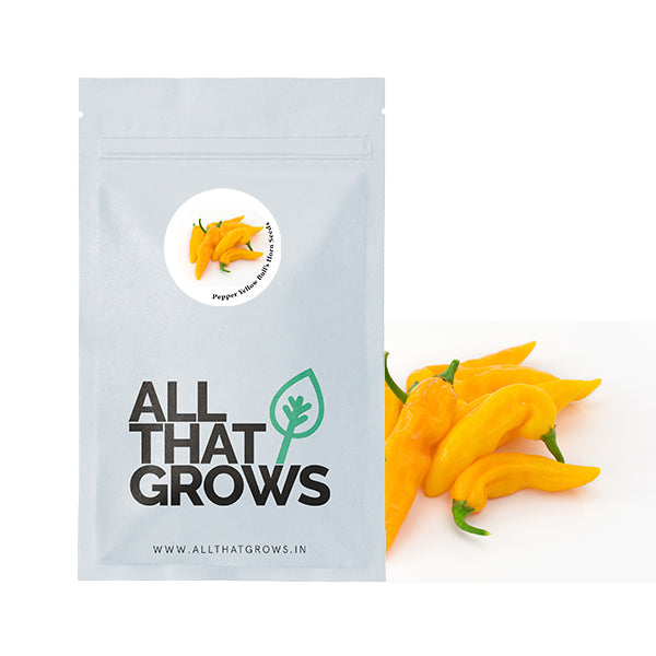 Pepper Yellow Bull's Horn Seeds