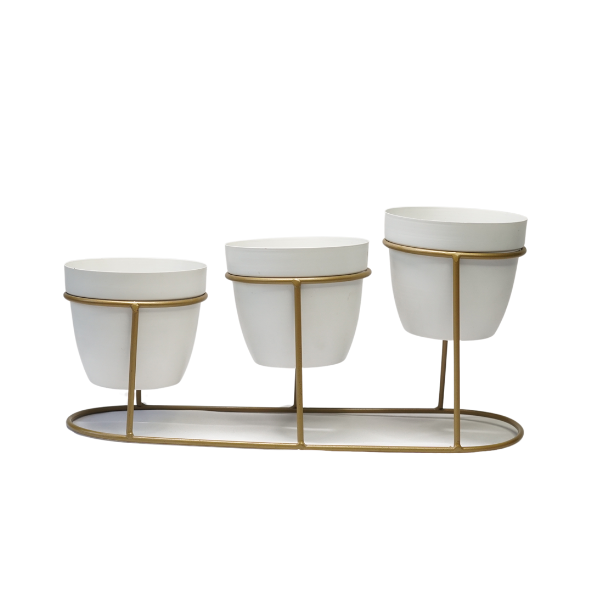 TriBlanco GoldNest Tabletop Trio