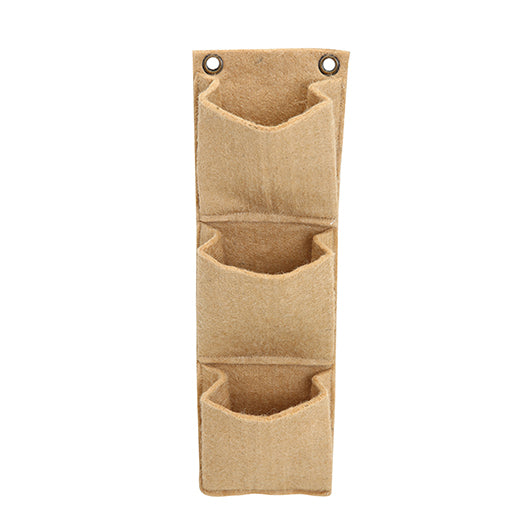 Gentlehusk - 3 Pocket Jute Wall Planter (Vertical)