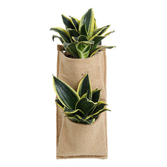 Cherrystub - 2 Pocket Jute Wall Planter (Vertical)
